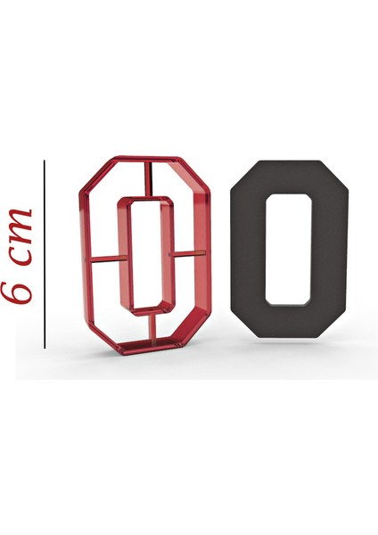 6 cm O Harfi Kurabiye Kalıbı