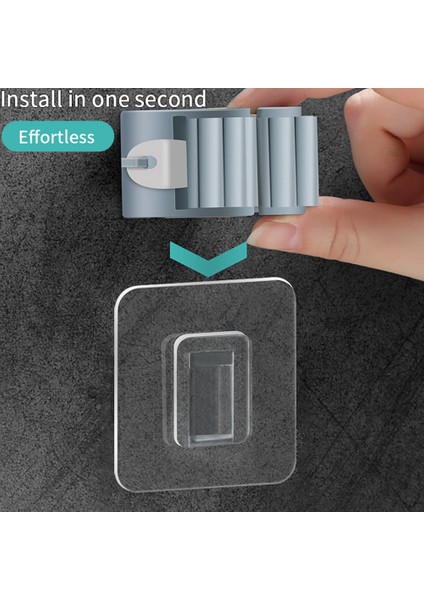 Ev Depolama Rafı Banyo Emme Borusu Kanca Duvara Monte Paspas Depolama Rafı Fırça Süpürge Rafı Gri (Yurt Dışından) fiyatları