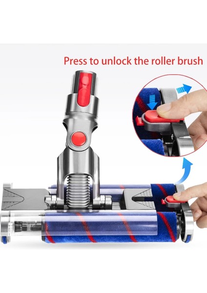 Dyson V15 Elektrikli Süpürge Parçaları Için Çift Yumuşak Silindir Kafası Hızlı Bırakma Elektrikli Zemin Kafası (Yurt Dışından) fırsatları