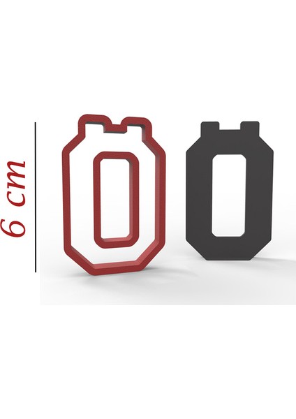 6 cm Ö Harfi Kurabiye Kalıbı