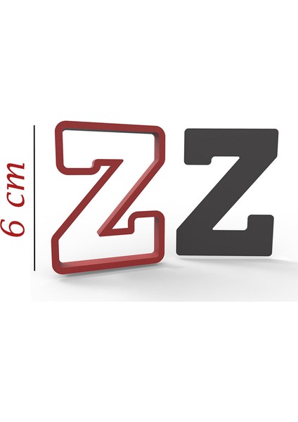 6 cm Z Harfi Kurabiye Kalıbı