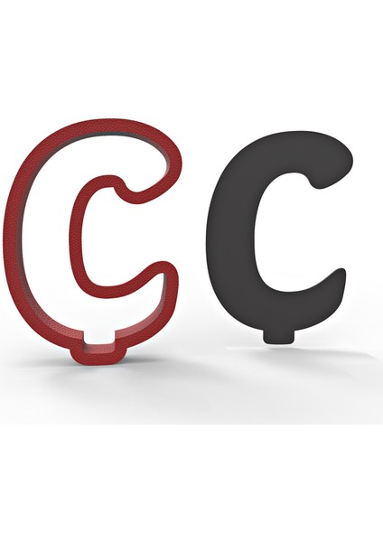 Ç Harfi Kurabiye Kalıbı