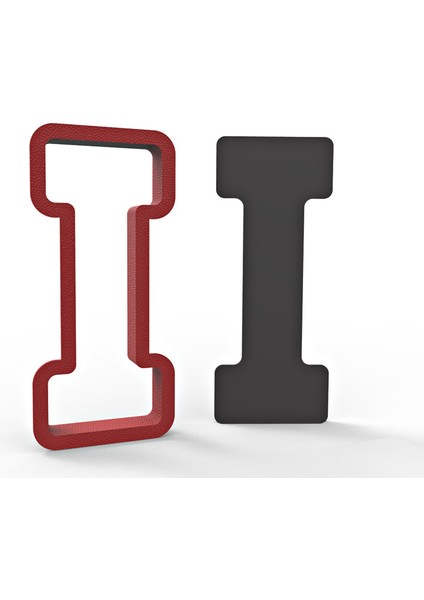 Büyük I Harfi 11 cm Kurabiye Kalıbı