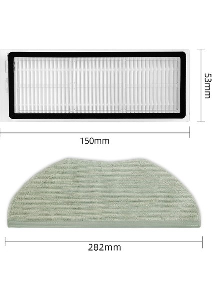 4 Adet Yedek Hepa Filtre Paspas Bezi Bez 360 S9 X95 X90 Robotik Elektrikli Süpürge Yedek Parça Aksesuarları (Yurt Dışından)