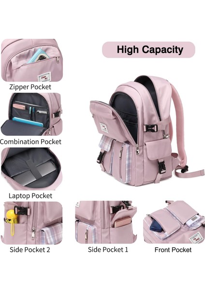 Büyük Kapasiteli Çok Bölmeli Öğrenci Okul Çantası Açık Hava Seyahati Sırt Çantası (Yurt Dışından) fırsatları