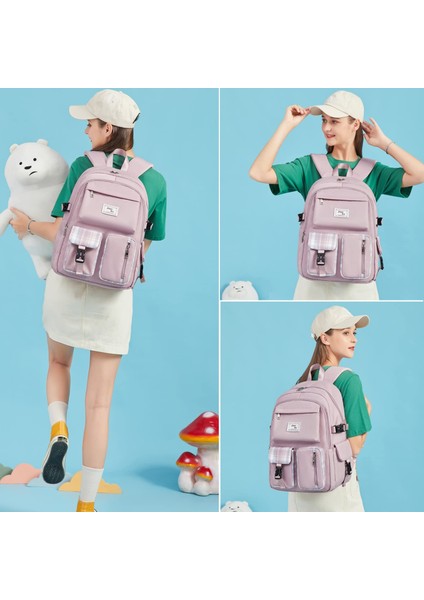 Büyük Kapasiteli Çok Bölmeli Öğrenci Okul Çantası Açık Hava Seyahati Sırt Çantası (Yurt Dışından) indirimleri