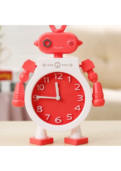 Yatak Odası Çalar Saat Ortak Kol Hareketi ile Serin Robot Karikatür Dekorasyon Çocuklar Için Hediyeler Okula Dönüş B (Yurt Dışından)