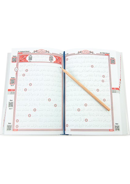 Kalemle Yazılabilen Orta Boy Gölgeli Kuranı Kerim Beyaz fırsatları