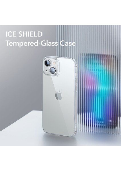 Esr iPhone 14 Ice Shield Temperli Şeffaf Kılıf - Clear