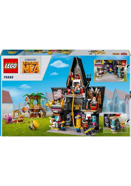 LEGO® Despicable Me 4 Minyonlar ve Gru'nun Aile Köşkü 75583 - 8 Yaş ve Üzeri Çocuklar Için Yaratıcı Oyuncak Model Yapım Seti (868 Parça)