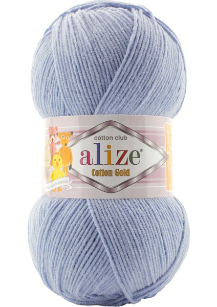 Cotton Gold 481 Bebe Mavi El Örgü Ipi 100 Gr.