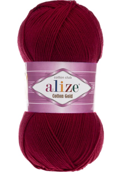 Cotton Gold 57 Bordo El Örgü Ipi 100 Gr.