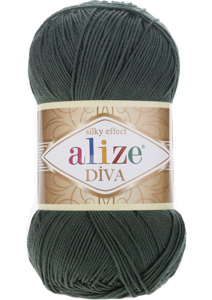 Diva 131 Orman Yeşili El Örgü Ipi 100 Gr.