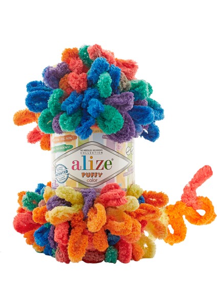Puffy Color 6511 Ebruli Parmakta Örülen El Örgü Ipi 100 Gr.