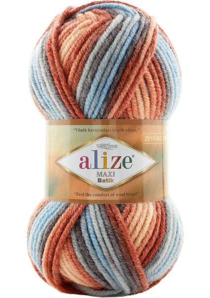 Superlana Maxi Batik 7922 Ebruli El Örgü Ipi 100 Gr.