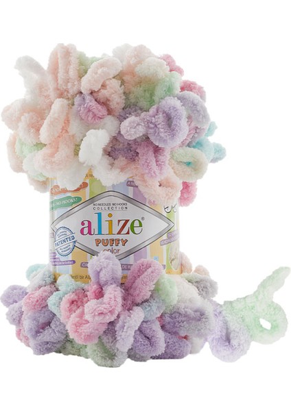 Puffy Color 6526 Ebruli Parmakta Örülen El Örgü Ipi 100 Gr.