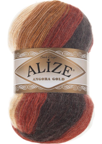 5 Adet Alize Angora Gold Batik 2626 Ebruli
