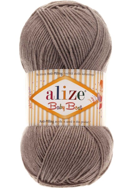 5 Adet Alize Baby Best 534 Açık Kahve