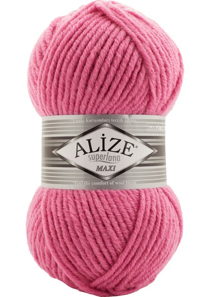 5 Adet Alize Superlana Maxi 178 Koyu Pembe