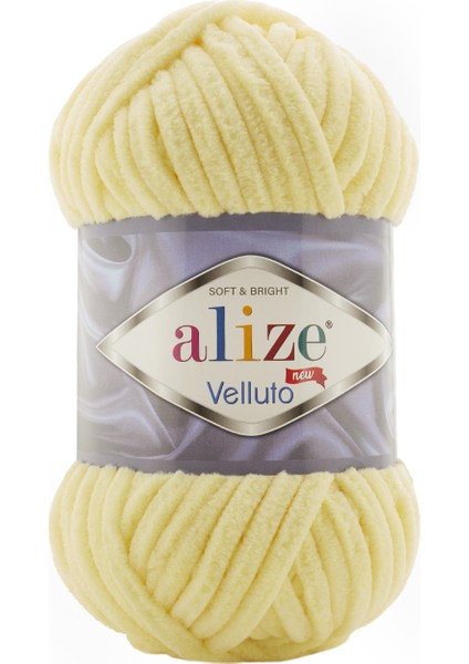 5 Adet Alize Velluto 13 Açık Sarı