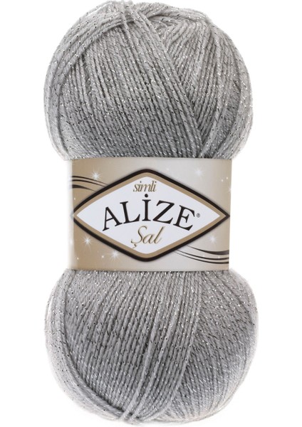 5 Adet Alize Şal Sim 21 Gri