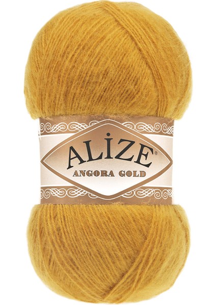 Angora Gold 02 Safran El Örgü Ipi 100 Gr.