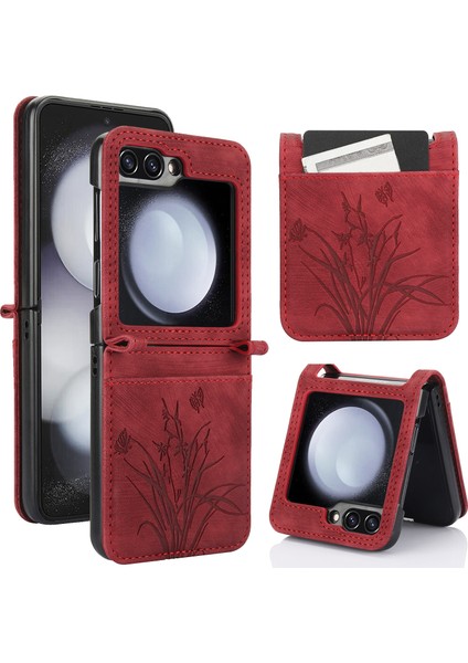 Samsung Galaxy Z Flip5 Için Orkide Pu Kılıf (Yurt Dışından)