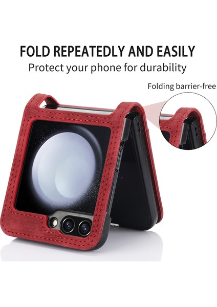 Samsung Galaxy Z Flip5 Için Orkide Pu Kılıf (Yurt Dışından) fırsatları