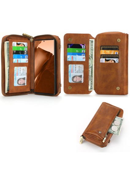 Samsung Galaxy NOTE20 Ultra Için Fermuarlı Cüzdan Kılıf (Yurt Dışından) fırsatları