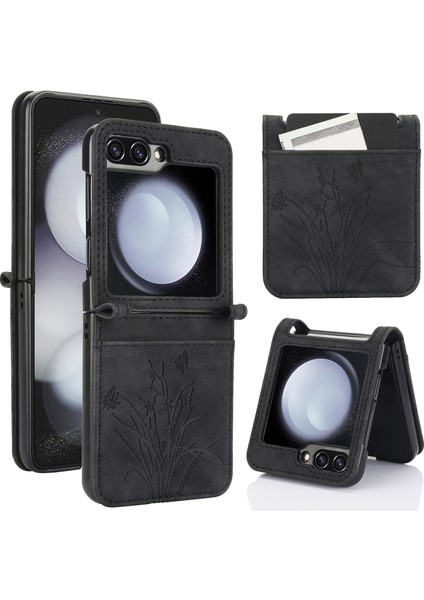 Samsung Galaxy Z Flip5 Için Orkide Pu Kılıf (Yurt Dışından)