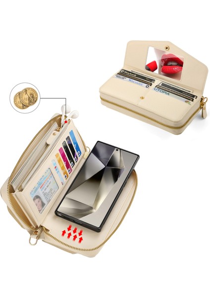 Samsung Galaxy S24 5g Için Fermuarlı Cüzdan Kılıf (Yurt Dışından) fırsatları