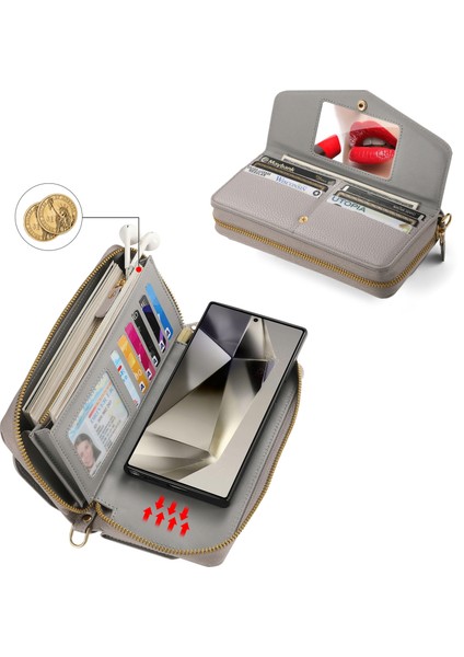 Samsung Galaxy S24 5g Için Fermuarlı Cüzdan Kılıf (Yurt Dışından) fırsatları