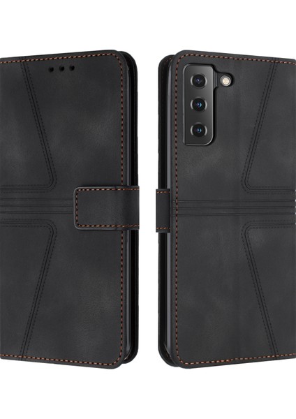 Samsung Galaxy S22+ 5g Için Üçgen Deri Telefon Kılıfı (Yurt Dışından)