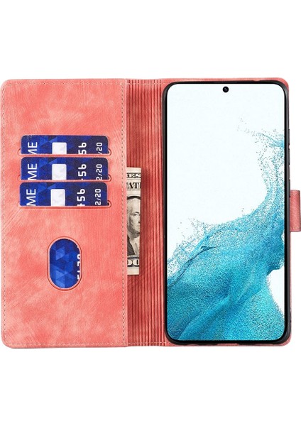 Samsung Galaxy S22+ 5g Için Kalem Kalp Kedi Pu Kılıf (Yurt Dışından)