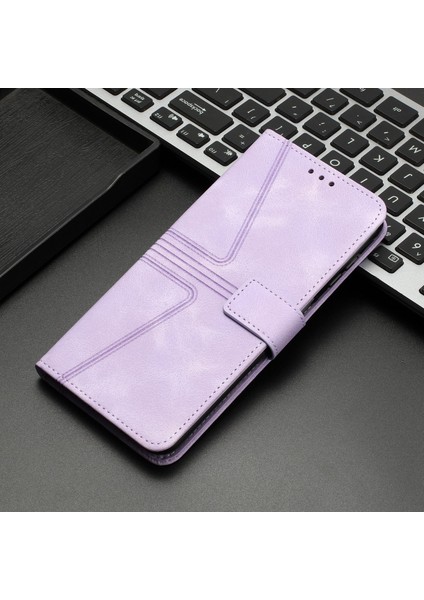 Samsung Galaxy A15 Için Üçgen Deri Telefon Kılıfı (Yurt Dışından)