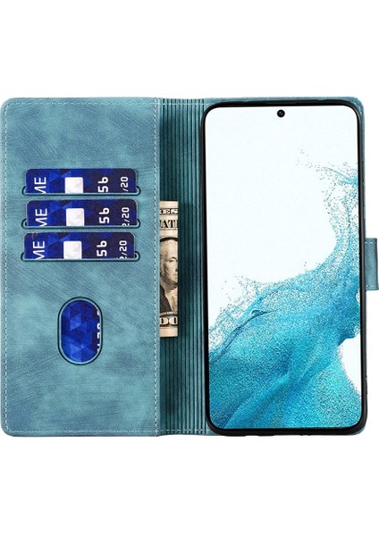 Samsung Galaxy S22+ 5g Için Kalem Kalp Kedi Pu Kılıf (Yurt Dışından)