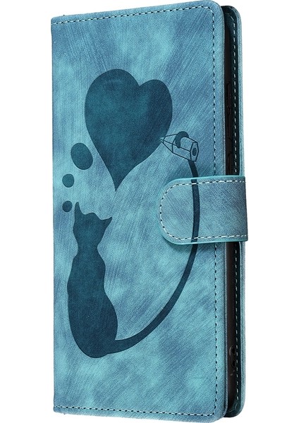 Samsung Galaxy A52 5g / A52S 5g Için Kalem Kalp Kedi Pu Kılıf (Yurt Dışından) modelleri