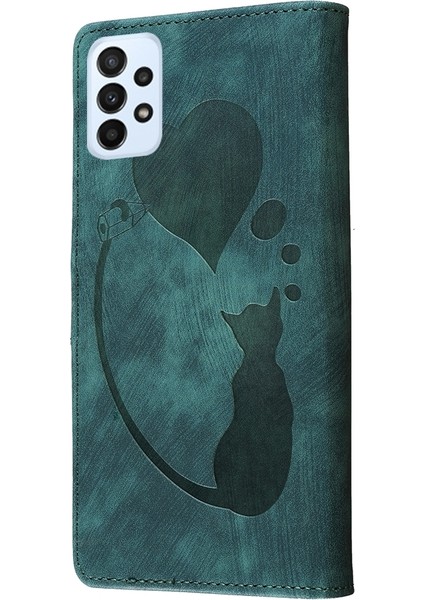 Samsung Galaxy A53 5g Için Kalem Kalp Kedi Pu Kılıf (Yurt Dışından) indirimleri