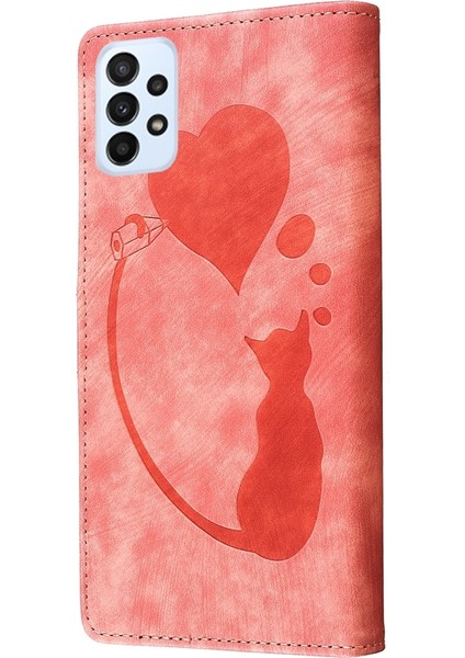 Samsung Galaxy A52 5g / A52S 5g Için Kalem Kalp Kedi Pu Kılıf (Yurt Dışından) indirimleri