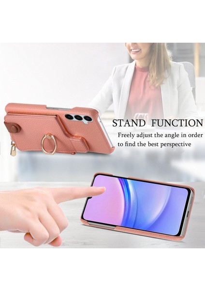 Samsung Galaxy A15 Için Deri Cüzdan Telefon Kılıfı (Yurt Dışından)