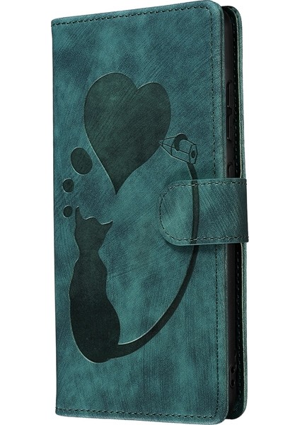 Samsung Galaxy A52 5g / A52S 5g Için Kalem Kalp Kedi Pu Kılıf (Yurt Dışından) modelleri