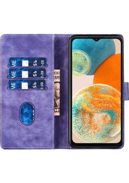 YKD Store Samsung Galaxy A23 5g Için Kalem Kalp Kedi Pu Kılıf (Yurt Dışından)