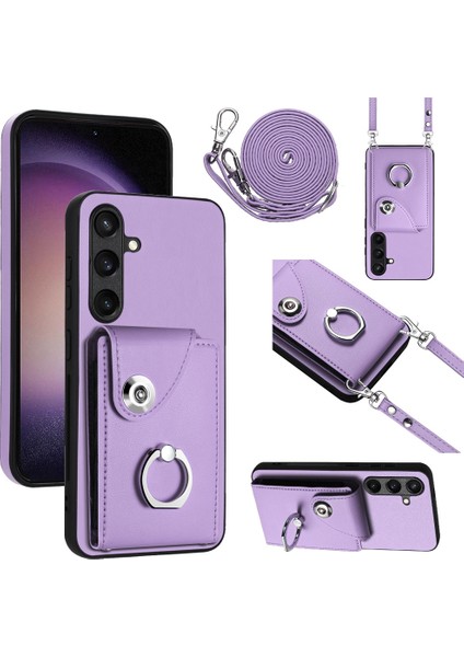 Samsung Galaxy S24 5g Için Crossbody Kart Çantası Kılıfı (Yurt Dışından)