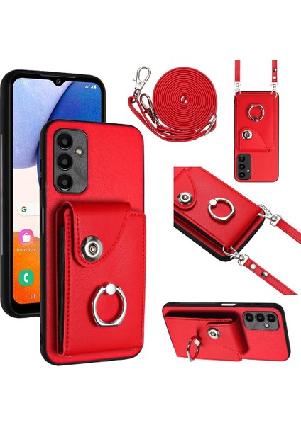 Samsung Galaxy A24 4g Için Crossbody Kart Çantası Kılıfı (Yurt Dışından)