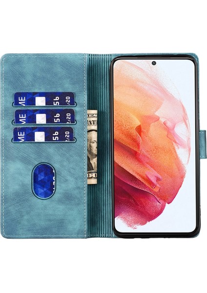Samsung Galaxy S21+ 5g Için Kalem Kalp Kedi Pu Kılıf (Yurt Dışından)