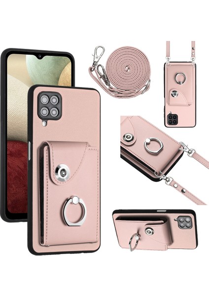 Samsung Galaxy A12 Için Crossbody Kart Çantası Kılıfı (Yurt Dışından)