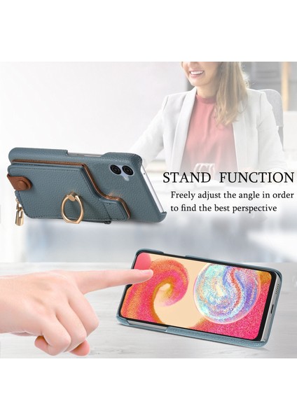 Samsung Galaxy A04E Için Deri Cüzdan Telefon Kılıfı (Yurt Dışından)