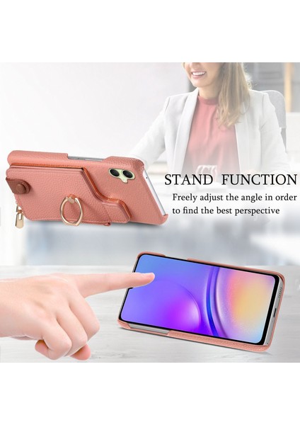 Samsung Galaxy A05 Için Deri Cüzdan Telefon Kılıfı (Yurt Dışından)