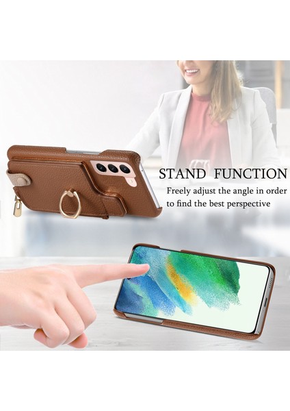 Samsung Galaxy S21+ 5g Için Deri Cüzdan Telefon Kılıfı (Yurt Dışından)