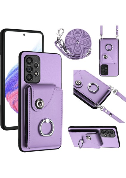 Samsung Galaxy A52 5g Için Crossbody Kart Çantası Kılıfı (Yurt Dışından)